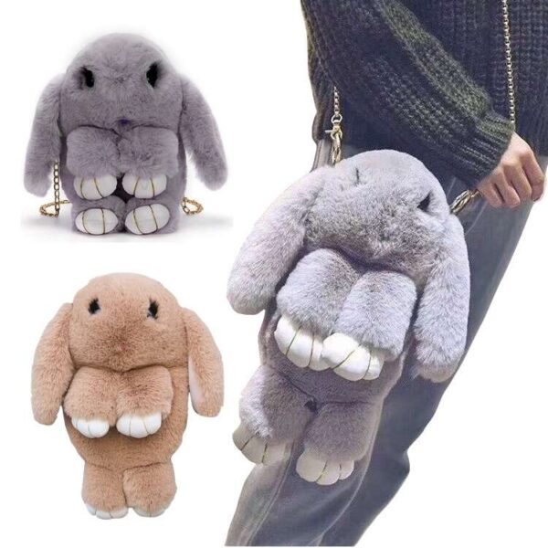 Cute Cartoon Rabbit Sling Bag (Random Color)