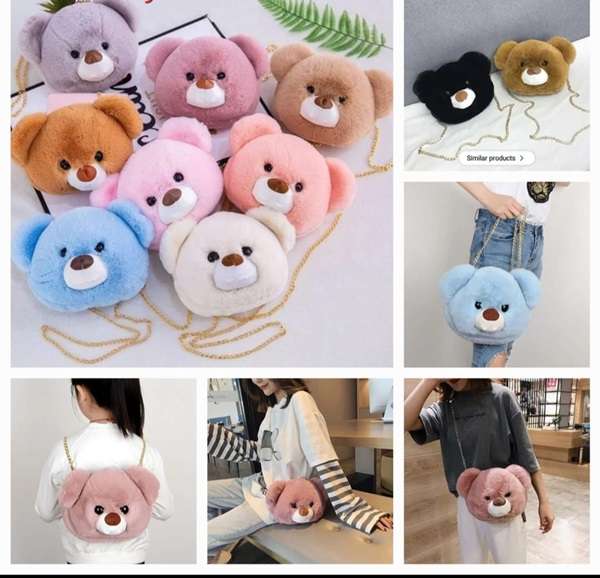 Bear Face Sling Bag
