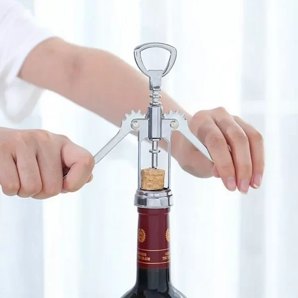 Stainless Steel Corkscrew Bottle Opener