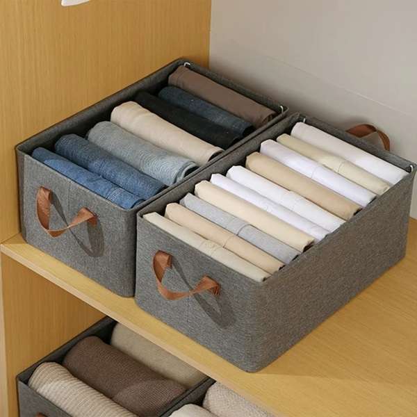 Collapsible Storage Basket with Steel Frame