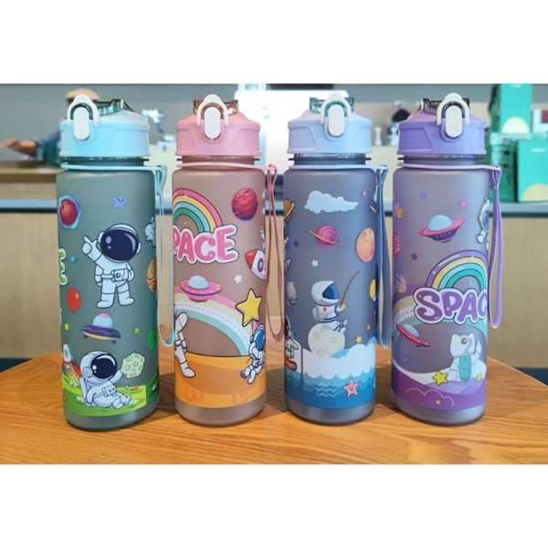 650ml Astronaut Space Print Water Bottle