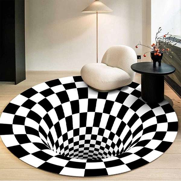 3D Vision Non-slip Round Floor Mat